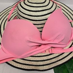 Atmosphere pink Halter Cup Bikini Top